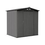 Arrow 6 ft. x 5 ft. EZEE Steel Low Gable Shed, Charcoal