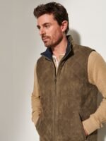 Cole Reversible Suede Leather Vest - Image 4
