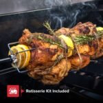 Nexgrill Deluxe 6-Burner Propane Gas Grill with Ceramic Searing Side Burner, Rotisserie Kit, 60,000 BTUs Output, and Stainless Steel Control Panel, BBQ Grill Perfect for Outdoor Gatherings 720-0896B - Image 6