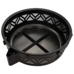 Red Mountain Valley 47 in. Wood-Burning Fire Pit with Adjustable BBQ Grate, Geometric - Image 5