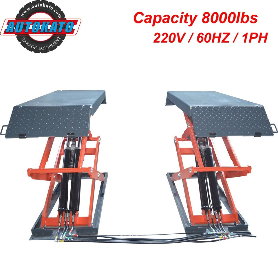 1e7d0d615d267a7d8cadbcc0811ea32-1.png Stratus Commercial Grade On-Ground or In-Ground Mount Low Profile Full Rise Scissor Car Lift - Image 1