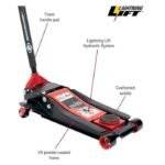 AFF 3.5 Ton Lightning Lift Floor Jack with Two-Piece Handle - Image 3
