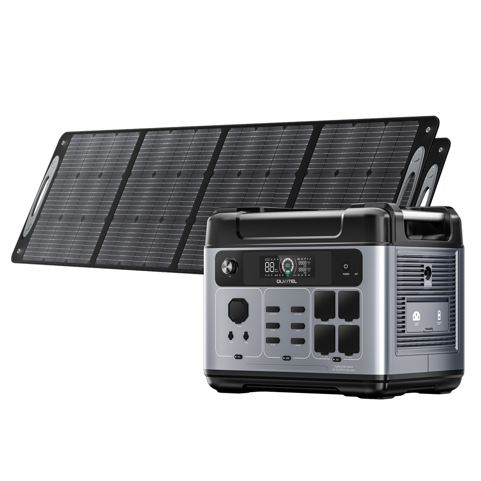 20240709-182934.jpg OUKITEL P2001 Plus+2*200W Solar Generator - Image 1