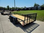 6'4" x 14 Utility Trailer Powder Coated Dovetail (2) 3500 Axles 7k GVWR - Image 5