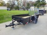 5' X 10' Utility Trailer Straight Deck 18" Sides Tall Gate - Image 3