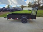 5' X 10' Utility Trailer Straight Deck 18" Sides Tall Gate - Image 4