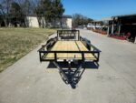 6'4" x 16 Utility Trailer Double Axle Dovetail With Gate Powder Coated (2) 3500lb Axles - Image 10