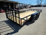 6'4" x 16 Utility Trailer Double Axle Dovetail With Gate Powder Coated (2) 3500lb Axles - Image 16