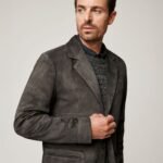 Mark Suede Leather Blazer