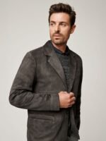 Mark Suede Leather Blazer