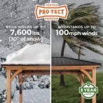 Cordova 14x10 Outdoor Gazebo with Steel Frame and Weather-Resistant Canopy - Image 3