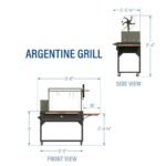 Premium Argentine/Santa Maria BBQ Grill with Wood Fire and Charcoal Grill - Image 13