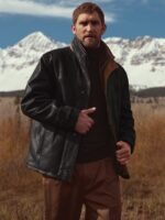 Jack Frost Leather Coat with Shearling Lining - Image 6