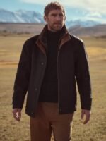 Jack Frost Leather Coat with Shearling Lining - Image 4