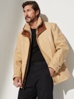 Jack Frost Palomino Edition Leather Coat with Shearling Lining