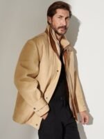 Jack Frost Palomino Edition Leather Coat with Shearling Lining - Image 3