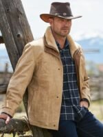 Jack Frost Palomino Edition Leather Coat with Shearling Lining - Image 6