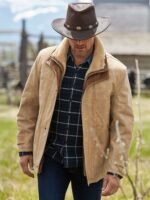 Jack Frost Palomino Edition Leather Coat with Shearling Lining - Image 4