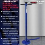 K Tool 3/4 Ton Under Hoist Jack Stand with Pedal - Image 3
