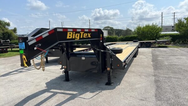367600720_1405736143326687_7733699143407332398_n-600x338-1.jpg Big Tex 22GN 35' Tandem Dual Gooseneck Trailer with Mega Ramps – 35D5A-MRBK - Image 1