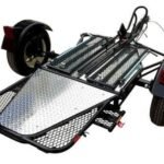 Single Rail Motorcycle Trailer – Compact, Easy-to-Tow Hauler for One Bike