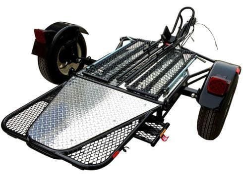 57__28674-2.jpg Single Rail Motorcycle Trailer – Compact, Easy-to-Tow Hauler for One Bike - Image 1