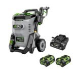 EGO, Pressure Washer Kit w/ Batteries Chargers, Pressure 3200 PSI, Flow 2 GPM, Volts 56 Model# HPW3204-2