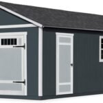 Handy Home Products Manhattan 12x24 Garage Do-it-Yourself Wooden Storage Shed, Does not Include Paint and Roofing Shingles