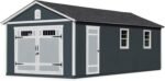 Handy Home Products Manhattan 12x24 Garage Do-it-Yourself Wooden Storage Shed, Does not Include Paint and Roofing Shingles