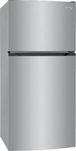 Frigidaire – 13.9 Cu. Ft. Top-Freezer Refrigerator – Brushed Steel - Image 4