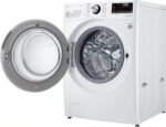 LG – 5.0 Cu. Ft. High-Efficiency Stackable Smart Front Load Washer with Steam and Built-In Intelligence – White - Image 12
