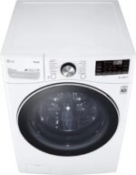LG – 5.0 Cu. Ft. High-Efficiency Stackable Smart Front Load Washer with Steam and Built-In Intelligence – White - Image 10