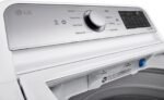 LG – 5.5 Cu. Ft. Smart Top Load Washer with TurboWash3D – White - Image 3