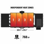 Blackstone Original Outdoor Griddle, 4-Burner 36″ Propane Flat Top Grill with Hood, Black - Image 4