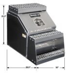 Buyers Products 28-in x 24-in x 19-in Smooth Aluminum Step Box Truck Tool Box 1705285 - Image 2