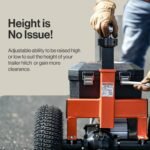 SuperHandy 2800-lb Capacity 3-Wheel Orange Steel Dolly GUO041 - Image 2