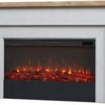 Real Flame Malie 68" Electric Fireplace with Mantel & Remote Control