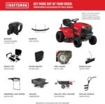 Craftsman 36" Gas Riding Lawn Mower, 11.5 HP Briggs & Stratton Engine, 7-Speed Transmission, Red/Black - Image 8
