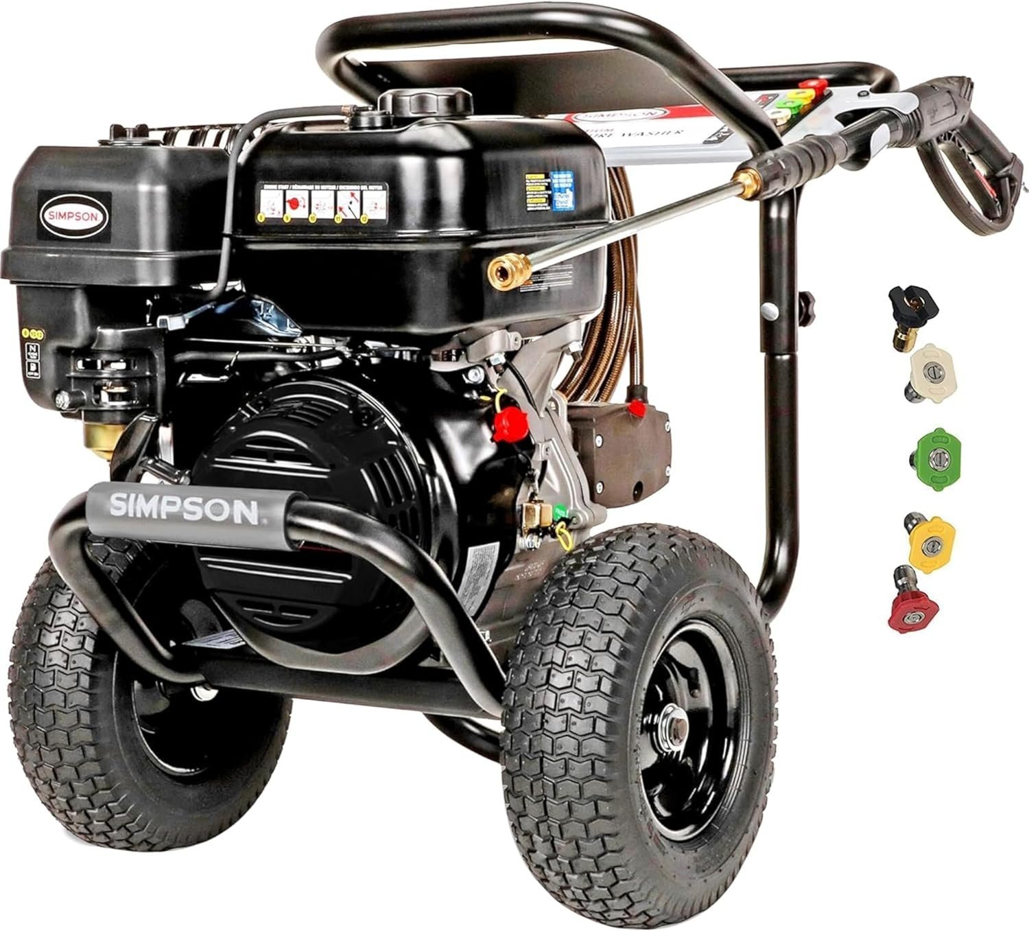 81E_VExXGL._AC_SL1500.jpg Simpson PowerShot PS60843 – 4400 PSI 4.0 GPM Commercial Gas Pressure Washer with 50 ft Hose | Cold Water, 49-State Compliant - Image 1