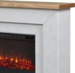 Real Flame Malie 68" Electric Fireplace with Mantel & Remote Control - Image 6