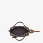 Fendi Small Leather Boston Bag - Image 4