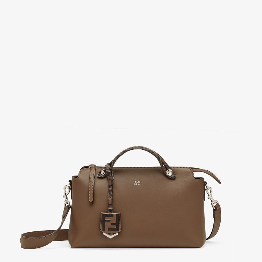 8BL146A6COF0H3C_01_large-grey_3c14dc53-63a2-46f0-b833-0d18ce49217b.jpg Fendi Leather Boston Bag - Image 1