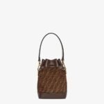 Fendi Leather Mini-bag With Ff Print - Image 3