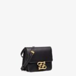 Fendi Karligraphy Black Leather Bag - Image 2