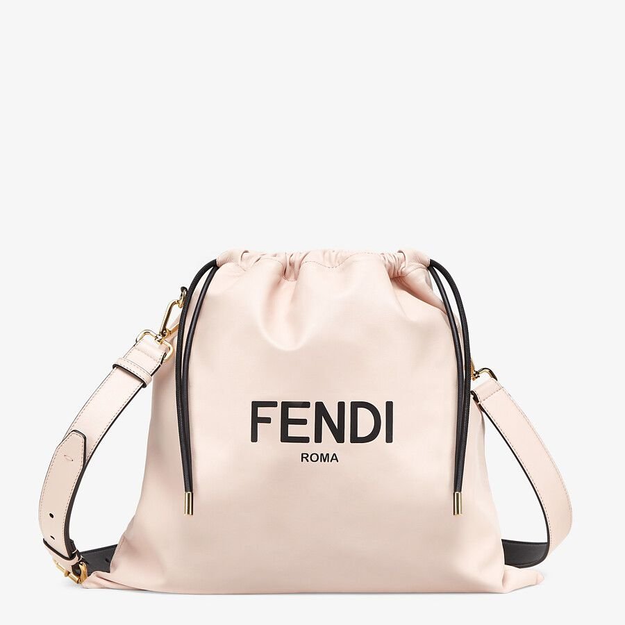 8BT338ADM9F1CN7_01_large-grey_9befa991-81a3-40db-be9b-ebc8d3100485.jpg Fendi Medium Pink Nappa Leather Bag - Image 1