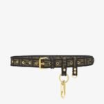 Fendi Brown Fabric Belt