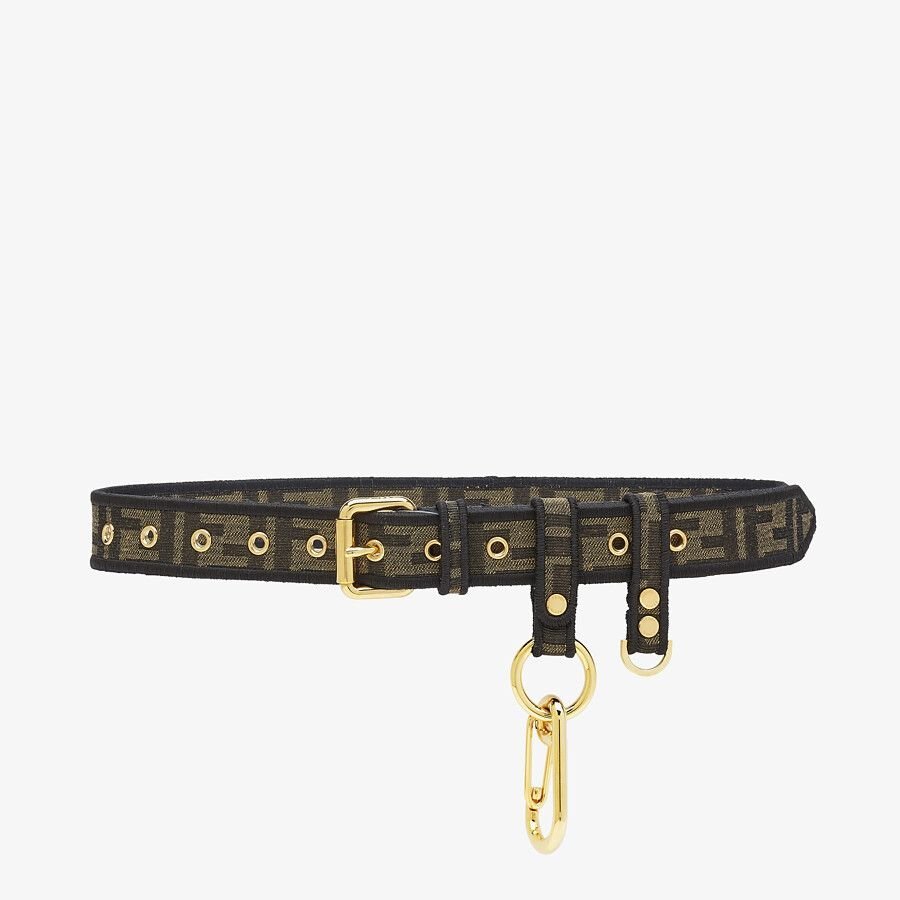 8C0597A98PF0A6E_01_large-grey_c44c3dab-f88c-42b9-b970-e12e09515024.jpg Fendi Brown Fabric Belt - Image 1