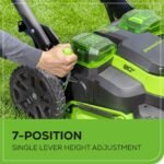 Greenworks 80V 25″ Brushless Cordless Self-Propelled Lawn Mower,3 in 1 Dual Blade LawnMover, W/4.0Ah Battery and Rapid Charger Included - Image 6