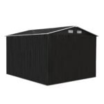 8′ x 10′ Tool Storage Shed Charcoal Black - Image 4