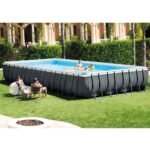 Intex 24ft x 12ft x 52in Ultra XTR Frame Rectangular Swimming Pool Set with Sand Filter Pump, Ladder, Ground Cloth, Cover and Robot Vacuum - Image 6